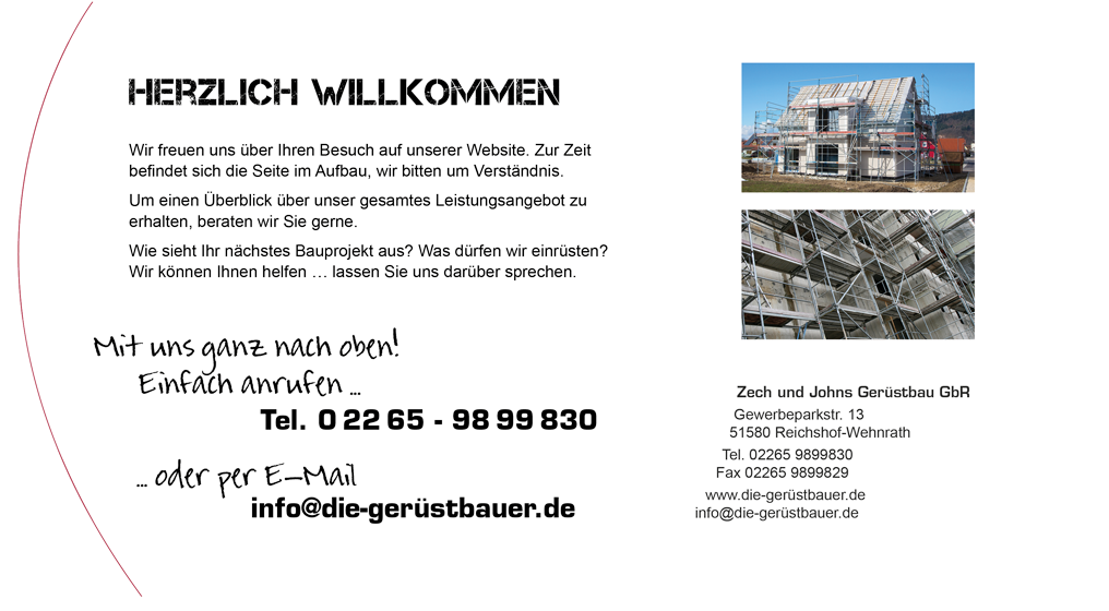 Die Gerüstbauer | Zech und Johns Gerüstbau (Reichshof-Wehnrath)